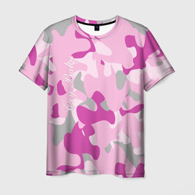 Мужская футболка 3D с принтом Lil PEEP Cry baby в Петрозаводске, 100% полиэфир | прямой крой, круглый вырез горловины, длина до линии бедер | baby | cry | lil peep | lil peep cry baby | pink | камуфляж | розовый | розовый камуфляж