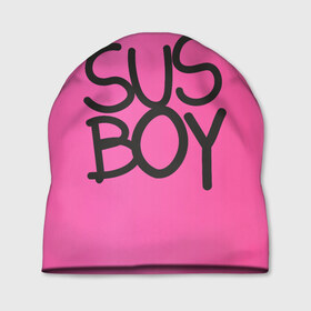 Шапка 3D с принтом Susboy в Петрозаводске, 100% полиэстер | универсальный размер, печать по всей поверхности изделия | baby | cry | lil peep | lil peep cry baby | pink | susboy | камуфляж | лил | лилпип | пип | розовый | розовый камуфляж