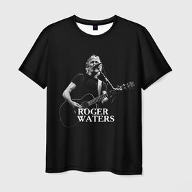 Мужская футболка 3D с принтом Roger Waters, Pink Floyd в Петрозаводске, 100% полиэфир | прямой крой, круглый вырез горловины, длина до линии бедер | Тематика изображения на принте: roger waters | джордж уотерс | композитор | певец | поэт