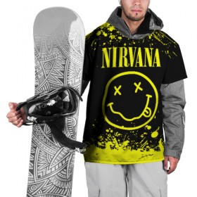 Накидка на куртку 3D с принтом Nirvana в Петрозаводске, 100% полиэстер |  | Тематика изображения на принте: grunge | kurt cobain | nirvana | группы | курт кобейн | музыка | нирвана | рок | смайл | смайлик