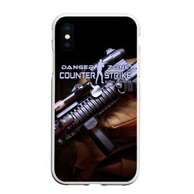 Чехол для iPhone XS Max матовый с принтом Counter Strike Danger Zone в Петрозаводске, Силикон | Область печати: задняя сторона чехла, без боковых панелей | battle | counter | danger | global | offensive | royale | strike | zone | контр | оружия | страйк | шутер