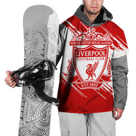 Накидка на куртку 3D с принтом Ливерпуль в Петрозаводске, 100% полиэстер |  | anfield | liverpool | liverpool fc | the reds | you ll never walk a | клубная | красные | ливерпуль | мерсисайдцы | фанатская | футбольная | футбольный клуб | футбольный клуб ливерпуль | энфилд