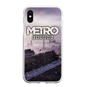 Чехол для iPhone XS Max матовый с принтом Metro Exodus в Петрозаводске, Силикон | Область печати: задняя сторона чехла, без боковых панелей | exodus | horror | metro | survival | исход | метро | мутация | оружия | стелс | шутер | экшен