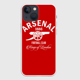 Чехол для iPhone 13 mini с принтом Арсенал в Петрозаводске,  |  | arsenal | gooner | gunners | арсенал | канониры | клубная | лондон | фанатская | футбол | футбольная | футбольный клуб | футбольный клуб arsenal