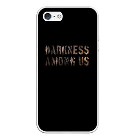 Чехол для iPhone 5/5S матовый с принтом DBD Darkness among us в Петрозаводске, Силикон | Область печати: задняя сторона чехла, без боковых панелей | among | darkness | daylight | dbd | dead | deadbydaylight | horror | killer | survival | us | выживание | к | мертвы | рассвету | ужас