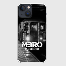 Чехол для iPhone 13 mini с принтом METRO в Петрозаводске,  |  | ak47 | metro 2033 | metro exodus | апокалипсис | артем | глуховский | дорога | маски | ночь | оружие | поезд | противогаз | сталкеры