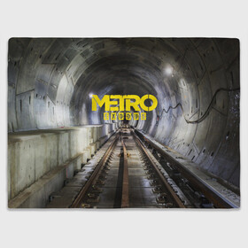 Плед 3D с принтом METRO EXODUS в Петрозаводске, 100% полиэстер | закругленные углы, все края обработаны. Ткань не мнется и не растягивается | ak47 | metro 2033 | metro exodus | апокалипсис | артем | глуховский | дорога | маски | ночь | оружие | поезд | противогаз | сталкеры