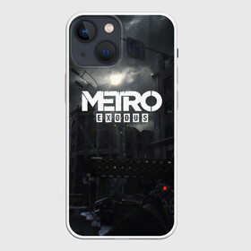 Чехол для iPhone 13 mini с принтом METRO EXODUS в Петрозаводске,  |  | ak47 | metro 2033 | metro exodus | апокалипсис | артем | глуховский | дорога | маски | ночь | оружие | поезд | противогаз | сталкеры