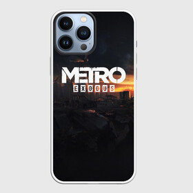 Чехол для iPhone 13 Pro Max с принтом METRO EXODUS в Петрозаводске,  |  | Тематика изображения на принте: ak47 | metro 2033 | metro exodus | апокалипсис | артем | глуховский | дорога | маски | ночь | оружие | поезд | противогаз | сталкеры