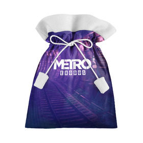 Подарочный 3D мешок с принтом METRO EXODUS в Петрозаводске, 100% полиэстер | Размер: 29*39 см | Тематика изображения на принте: 