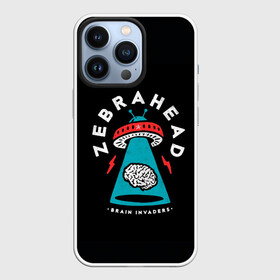 Чехол для iPhone 13 Pro с принтом Zebrahead   Brain Invaders в Петрозаводске,  |  | album | brain | core | invaders | mind | rapcore | rock | ufo | zebrahead | альбом | зебрахед | мозг