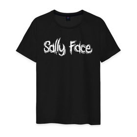 Мужская футболка хлопок с принтом Sally Face в Петрозаводске, 100% хлопок | прямой крой, круглый вырез горловины, длина до линии бедер, слегка спущенное плечо. | Тематика изображения на принте: sally face | гизмо | девид | девочка | игра | лари | ларри | мальчик | маска | мрачная | на лице | пых | с протезом | сал | сали | салли | салли фейс | фейс | фэйс | эддисон | эшли