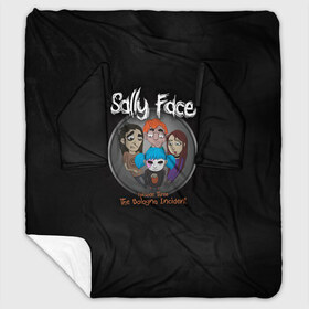 Плед с рукавами с принтом Sally Face в Петрозаводске, 100% полиэстер | Закругленные углы, все края обработаны. Ткань не мнется и не растягивается. Размер 170*145 | sally face | гизмо | девид | девочка | игра | лари | ларри | мальчик | маска | мрачная | на лице | пых | с протезом | сал | сали | салли | салли фейс | фейс | фэйс | эддисон | эшли