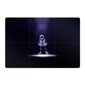 Магнитный плакат 3Х2 с принтом Санс в Петрозаводске, Полимерный материал с магнитным слоем | 6 деталей размером 9*9 см | Тематика изображения на принте: game | sans | undertale | игра | санс