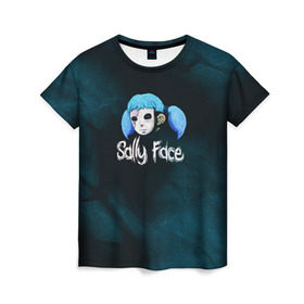 Женская футболка 3D с принтом Sally Face в Петрозаводске, 100% полиэфир ( синтетическое хлопкоподобное полотно) | прямой крой, круглый вырез горловины, длина до линии бедер | sally face | гизмо | девид | девочка | игра | лари | ларри | мальчик | маска | мрачная | на лице | пых | с протезом | сал | сали | салли | салли фейс | фейс | фэйс | эддисон | эшли