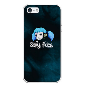 Чехол для iPhone 5/5S матовый с принтом Sally Face в Петрозаводске, Силикон | Область печати: задняя сторона чехла, без боковых панелей | sally face | гизмо | девид | девочка | игра | лари | ларри | мальчик | маска | мрачная | на лице | пых | с протезом | сал | сали | салли | салли фейс | фейс | фэйс | эддисон | эшли