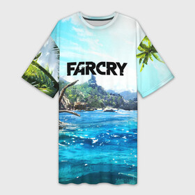 Платье-футболка 3D с принтом FARCRY в Петрозаводске,  |  | far cry | far cry 5 | far cry new dawn | farcry | fc 5 | fc5 | game | new dawn | игры | постапокалипсис | фар край | фар край 5