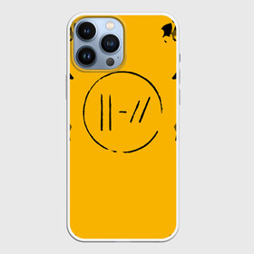 Чехол для iPhone 13 Pro Max с принтом TWENTY ONE PILOTS в Петрозаводске,  |  | 21 pilots | 21p | music | rock | top | trench | twenty one pilots | yellow | группа | жёлтый | музыка | рок