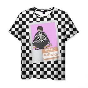 Мужская футболка 3D с принтом Френдзона Мэйклав в Петрозаводске, 100% полиэфир | прямой крой, круглый вырез горловины, длина до линии бедер | бойчик | группа | музыка | мультяшка | мэйклав | песни | подростки | поп панк | френдзона