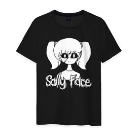 Мужская футболка хлопок с принтом Sally Face в Петрозаводске, 100% хлопок | прямой крой, круглый вырез горловины, длина до линии бедер, слегка спущенное плечо. | Тематика изображения на принте: sally face | гизмо | девид | девочка | игра | лари | ларри | мальчик | маска | мрачная | на лице | пых | с протезом | сал | сали | салли | салли фейс | фейс | фэйс | эддисон | эшли