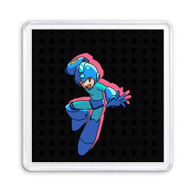 Магнит 55*55 с принтом Mega Man (pixel art) Black в Петрозаводске, Пластик | Размер: 65*65 мм; Размер печати: 55*55 мм | 8 bit | 8bit | art | dendy | famicom | game | games | japan | japanese | man | mega | mega man | megaman | nes | pixel | pixel art | pixelart | retro | video games | videogames
