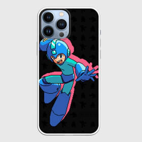 Чехол для iPhone 13 Pro Max с принтом Mega Man (pixel art) Black в Петрозаводске,  |  | 8 bit | 8bit | art | dendy | famicom | game | games | japan | japanese | man | mega | mega man | megaman | nes | pixel | pixel art | pixelart | retro | video games | videogames