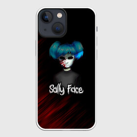 Чехол для iPhone 13 mini с принтом Sally Face окровавленное лицо в Петрозаводске,  |  | sally face | гизмо | девид | девочка | игра | лари | ларри | мальчик | маска | мрачная | на лице | пых | с протезом | сал | сали | салли | салли фейс | фейс | фэйс | эддисон | эшли