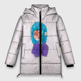 Женская зимняя куртка 3D с принтом Sally Face без протеза в Петрозаводске, верх — 100% полиэстер; подкладка — 100% полиэстер; утеплитель — 100% полиэстер | длина ниже бедра, силуэт Оверсайз. Есть воротник-стойка, отстегивающийся капюшон и ветрозащитная планка. 

Боковые карманы с листочкой на кнопках и внутренний карман на молнии | sally face | гизмо | девид | девочка | игра | лари | ларри | мальчик | маска | мрачная | на лице | пых | с протезом | сал | сали | салли | салли фейс | фейс | фэйс | эддисон | эшли