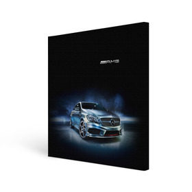 Холст квадратный с принтом Mercedes AMG в Петрозаводске, 100% ПВХ |  | car | mercedes | mercedes   benz | motorsport | автомобиль | автоспорт | мерседес | спорткар