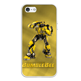 Чехол для iPhone 5/5S матовый с принтом Bumblebee -3- в Петрозаводске, Силикон | Область печати: задняя сторона чехла, без боковых панелей | Тематика изображения на принте: kefer | volkswagen | автобот | бамблби | трансформатор | трансформаторы | шершень | шмель