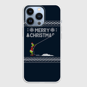 Чехол для iPhone 13 Pro с принтом Гринч Вязаный в Петрозаводске,  |  | вязаный свитер | вязка | новый год | рождество