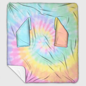 Плед с рукавами с принтом Pastel Tie Dye в Петрозаводске, 100% полиэстер | Закругленные углы, все края обработаны. Ткань не мнется и не растягивается. Размер 170*145 | Тематика изображения на принте: tie dye | абстракция | краска | хиппи