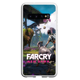 Чехол для Samsung Galaxy S10 с принтом FARCRYNEW DAWN в Петрозаводске, Силикон | Область печати: задняя сторона чехла, без боковых панелей | Тематика изображения на принте: far cry | far cry 5 | far cry new dawn | far cry primal | farcry | fc 5 | fc5 | game | new dawn | primal | игры | постапокалипсис | фар край | фар край 5