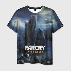Мужская футболка 3D с принтом FarCry primal в Петрозаводске, 100% полиэфир | прямой крой, круглый вырез горловины, длина до линии бедер | 