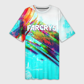 Платье-футболка 3D с принтом FARCRY EXCLUSIVE в Петрозаводске,  |  | far cry | far cry 5 | far cry new dawn | far cry primal | farcry | fc 5 | fc5 | game | new dawn | primal | игры | постапокалипсис | фар край | фар край 5