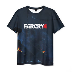 Мужская футболка 3D с принтом FARCRY4 в Петрозаводске, 100% полиэфир | прямой крой, круглый вырез горловины, длина до линии бедер | 
