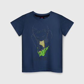 Детская футболка хлопок с принтом Vegan Love в Петрозаводске, 100% хлопок | круглый вырез горловины, полуприлегающий силуэт, длина до линии бедер | веганство | вегетарианство | здоровье | зелень | кукуруза | любовь | овощ | овощи | растение