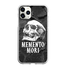 Чехол для iPhone 11 Pro матовый с принтом Memento mori в Петрозаводске, Силикон |  | black | death | life | memento mori | skeleton | skull | жизнь | скелет | череп | черный