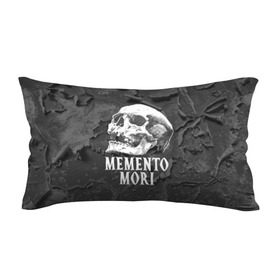 Подушка 3D антистресс с принтом Memento mori в Петрозаводске, наволочка — 100% полиэстер, наполнитель — вспененный полистирол | состоит из подушки и наволочки на молнии | black | death | life | memento mori | skeleton | skull | жизнь | скелет | череп | черный