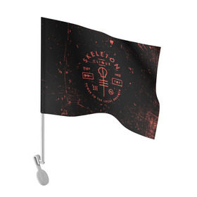 Флаг для автомобиля с принтом TOP - Skeleton Clique в Петрозаводске, 100% полиэстер | Размер: 30*21 см | band | best | blurry | face | indie | logo | music | one | pilots | pop | regional | rock | symbol | top | trench | twenty | vessel | группа | инди | лого | логотип | музыка | пилоты | поп | рок | символ | топ | тренч