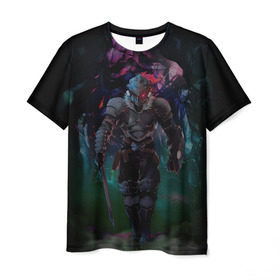 Мужская футболка 3D с принтом Убийца гоблинов - Рыцарь в Петрозаводске, 100% полиэфир | прямой крой, круглый вырез горловины, длина до линии бедер | Тематика изображения на принте: goblin slayer | knight | рыцарь