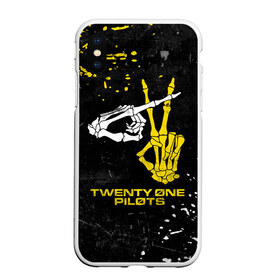 Чехол для iPhone XS Max матовый с принтом TOP - Skeleton Clique в Петрозаводске, Силикон | Область печати: задняя сторона чехла, без боковых панелей | band | best | blurry | face | indie | logo | music | one | pilots | pop | regional | rock | symbol | top | trench | twenty | vessel | группа | инди | лого | логотип | музыка | пилоты | поп | рок | символ | топ | тренч