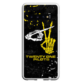 Чехол для Samsung Galaxy S10 с принтом TOP - Skeleton Clique в Петрозаводске, Силикон | Область печати: задняя сторона чехла, без боковых панелей | band | best | blurry | face | indie | logo | music | one | pilots | pop | regional | rock | symbol | top | trench | twenty | vessel | группа | инди | лого | логотип | музыка | пилоты | поп | рок | символ | топ | тренч