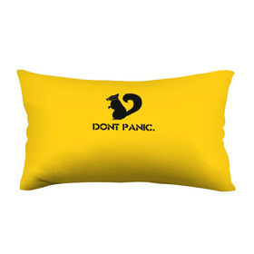 Подушка 3D антистресс с принтом Dont Panic. в Петрозаводске, наволочка — 100% полиэстер, наполнитель — вспененный полистирол | состоит из подушки и наволочки на молнии | dont panic | белка | енот | скунс