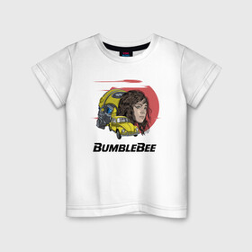 Детская футболка хлопок с принтом Бамблби  в Петрозаводске, 100% хлопок | круглый вырез горловины, полуприлегающий силуэт, длина до линии бедер | bumblebee | kefer | volkswagen | автобот | трансформер | трансформеры | уотсон | шершень | шмель