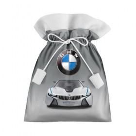 Подарочный 3D мешок с принтом BMW Vision в Петрозаводске, 100% полиэстер | Размер: 29*39 см | Тематика изображения на принте: bmw | car | germany | motorsport | sports car | автомобиль | автоспорт | бмв | германия | спорткар