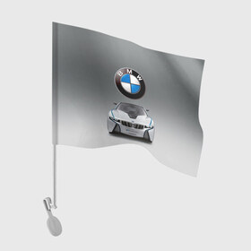 Флаг для автомобиля с принтом BMW Vision в Петрозаводске, 100% полиэстер | Размер: 30*21 см | bmw | car | germany | motorsport | sports car | автомобиль | автоспорт | бмв | германия | спорткар