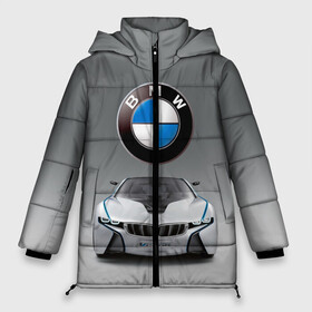 Женская зимняя куртка 3D с принтом BMW Vision в Петрозаводске, верх — 100% полиэстер; подкладка — 100% полиэстер; утеплитель — 100% полиэстер | длина ниже бедра, силуэт Оверсайз. Есть воротник-стойка, отстегивающийся капюшон и ветрозащитная планка. 

Боковые карманы с листочкой на кнопках и внутренний карман на молнии | bmw | car | germany | motorsport | sports car | автомобиль | автоспорт | бмв | германия | спорткар
