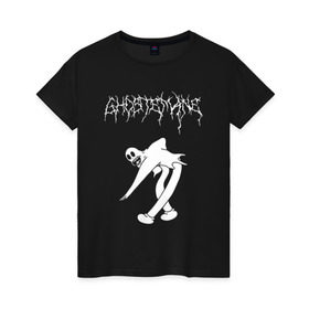 Женская футболка хлопок с принтом ghostemane(2) в Петрозаводске, 100% хлопок | прямой крой, круглый вырез горловины, длина до линии бедер, слегка спущенное плечо | hip hop | rap