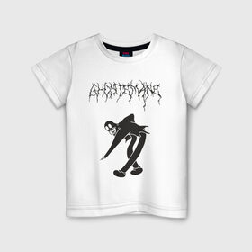 Детская футболка хлопок с принтом ghostemane(3) в Петрозаводске, 100% хлопок | круглый вырез горловины, полуприлегающий силуэт, длина до линии бедер | Тематика изображения на принте: hip hop | rap | реп | рэп